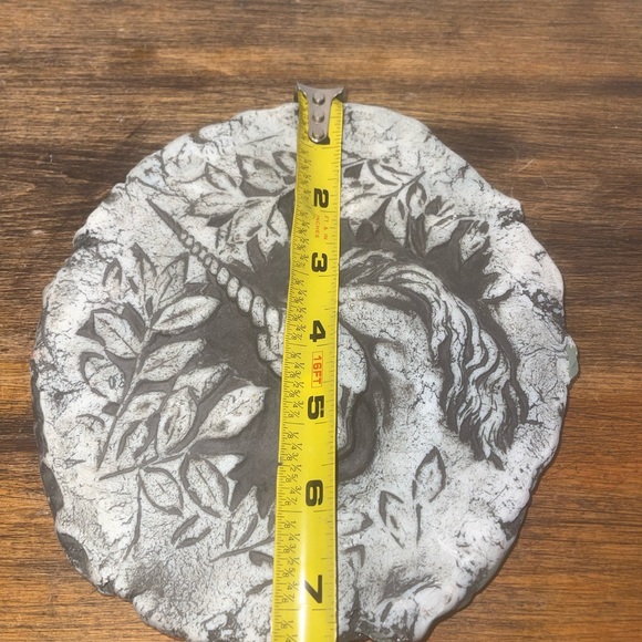 Vintage Shapes of Clay Unicorn Stan Mount St Helen Made of Ash Plaque Wall Art - Picture 6 of 7